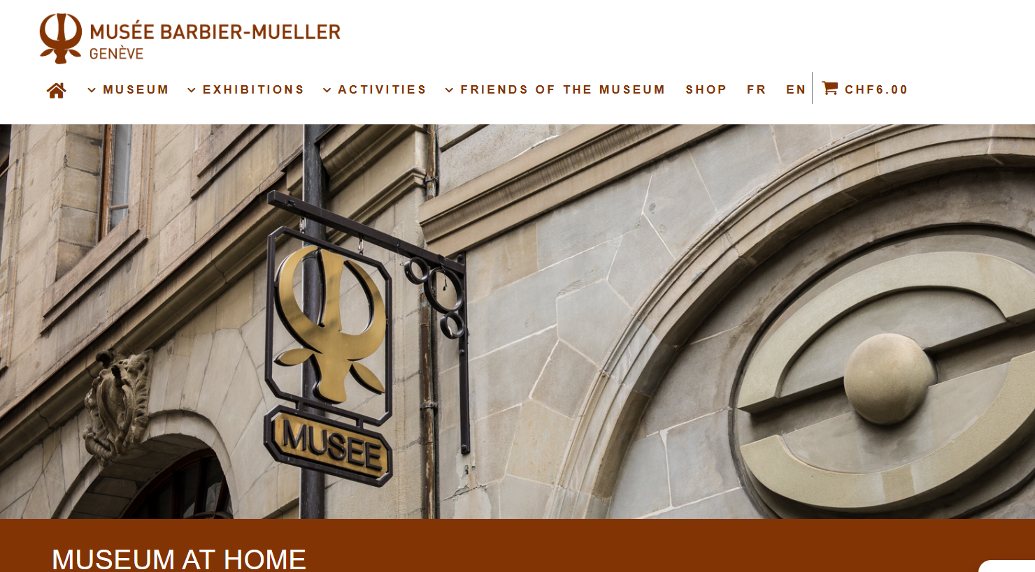 Preview of the Barbier-Mueller's online collection page