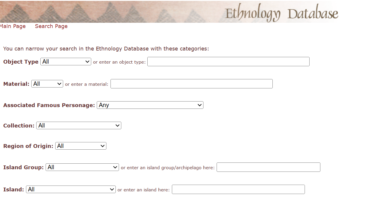 Preview of the Bishop online collection page