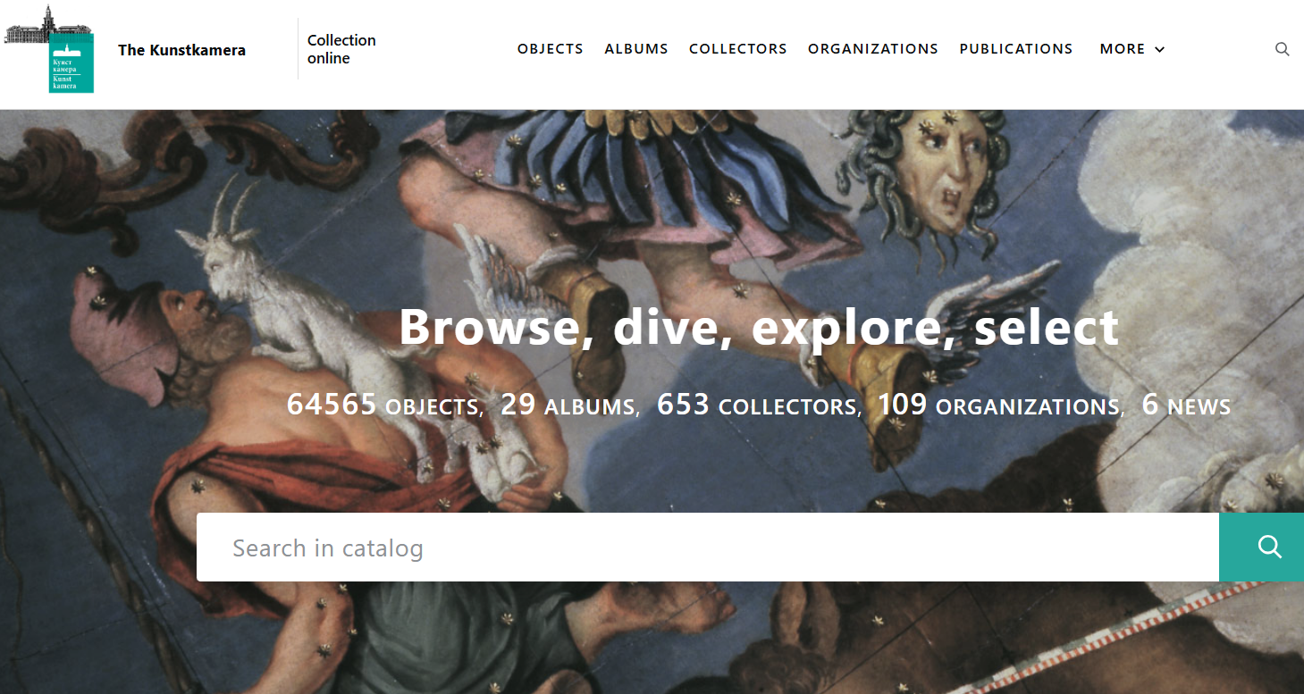 Preview of the Horniman's online collection page